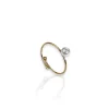 Anillo perla dorado