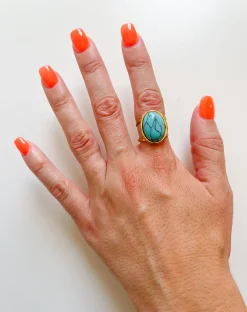 Anillo piedra calaíta