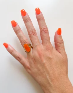 Anillo piedra ovalada