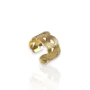 Anillo trenzado dorado