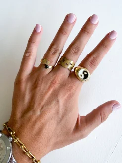 Anillo trenzado dorado