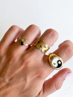 Anillo trenzado dorado