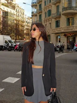 Blazer oversize negro