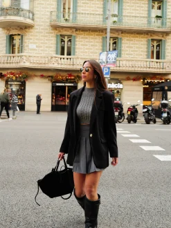 Bolso ante shopper negro