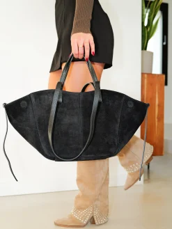 Bolso ante shopper negro