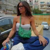 Bolso baguette hebillas verde