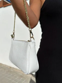 Bolso cadenas shoulder blanco