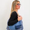 Bolso flecos denim