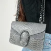 Bolso herradura piel gris