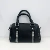 Bolso mini cremalleras negro