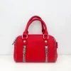 Bolso mini cremalleras rojo