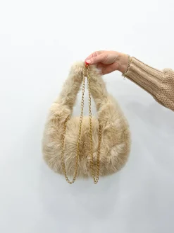 Bolso pelo beige