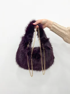Bolso pelo morado