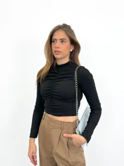 Bolso piel cadenas cielo