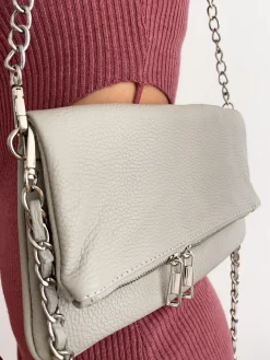 Bolso piel cadenas hielo