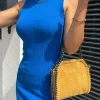 Bolso pocket bag ante amarillo