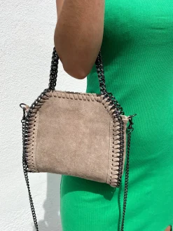 Bolso pocket bag ante beige