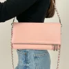 Bolso vegano cadenas rosa