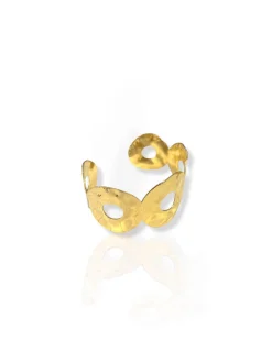 Brazalete anillas dorado