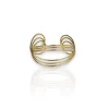 Brazalete cruzado dorado