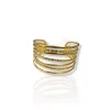Brazalete entrelazado dorado