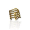 Brazalete ondas dorado