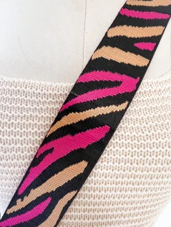 Cadena cebra mix fucsia