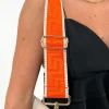 Cadena griega lisa naranja