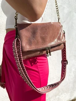 Cadena pocket espiga rosa