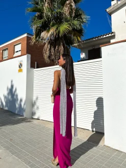 Chal efecto metalizado plata