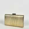 Clutch bandas dorado