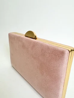 Clutch horizontal redondo rosa