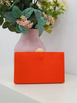Clutch horizontal redondo naranja