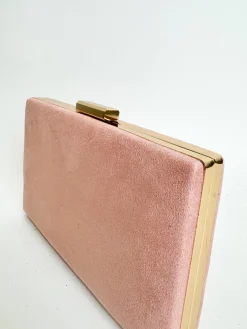 Clutch horizontal rosa palo