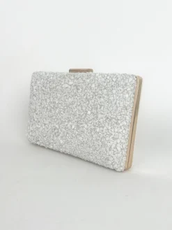 Clutch piedras blanco