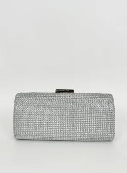 Clutch pocket brillo plata