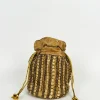 Clutch saco adornos dorado