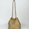 Clutch saco fiesta dorado