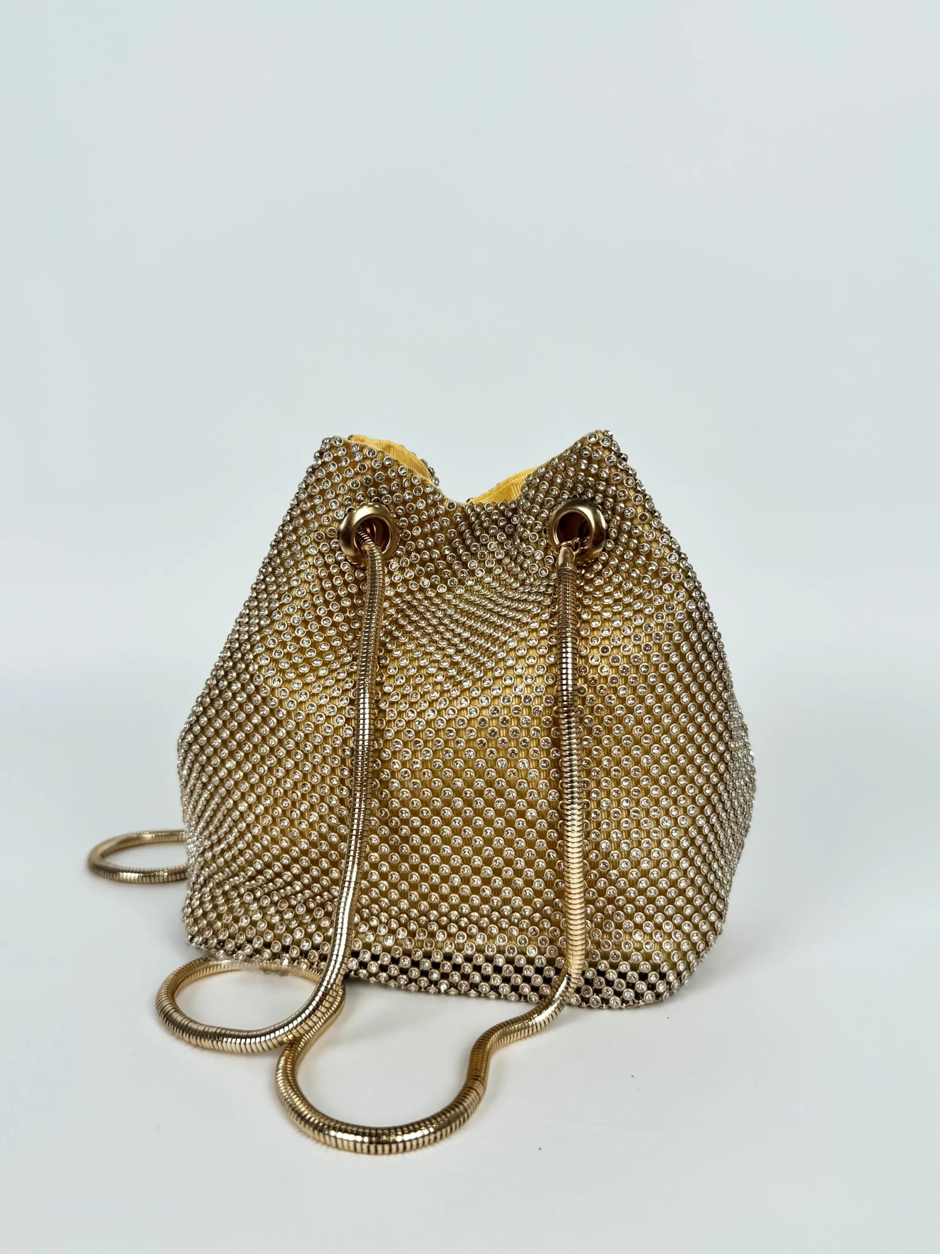 Clutch saco fiesta dorado