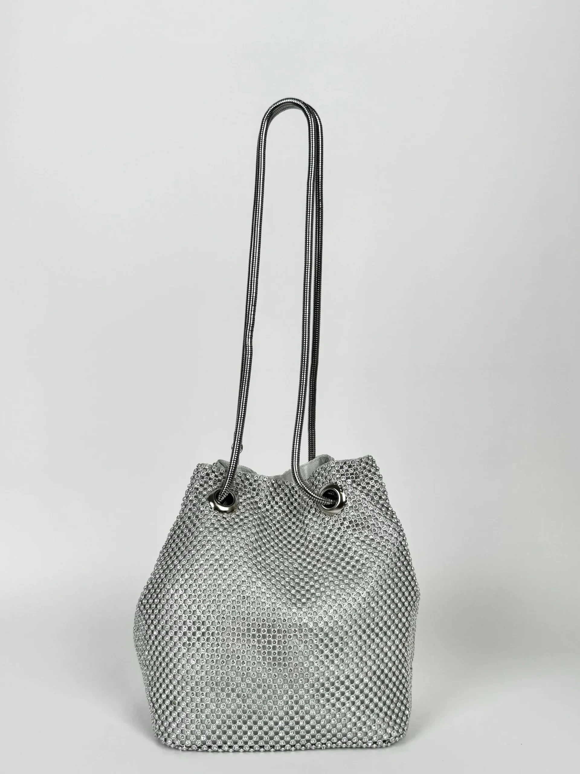 Clutch saco fiesta plateado