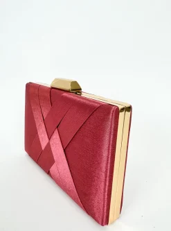 Clutch satinado colorete