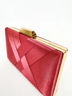 Clutch satinado colorete