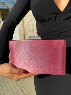 Clutch satinado colorete