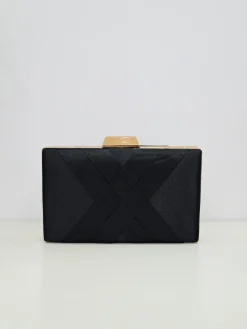 Clutch satinado negro