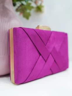 Clutch trenzado amarena