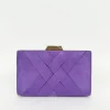 Clutch trenzado lila