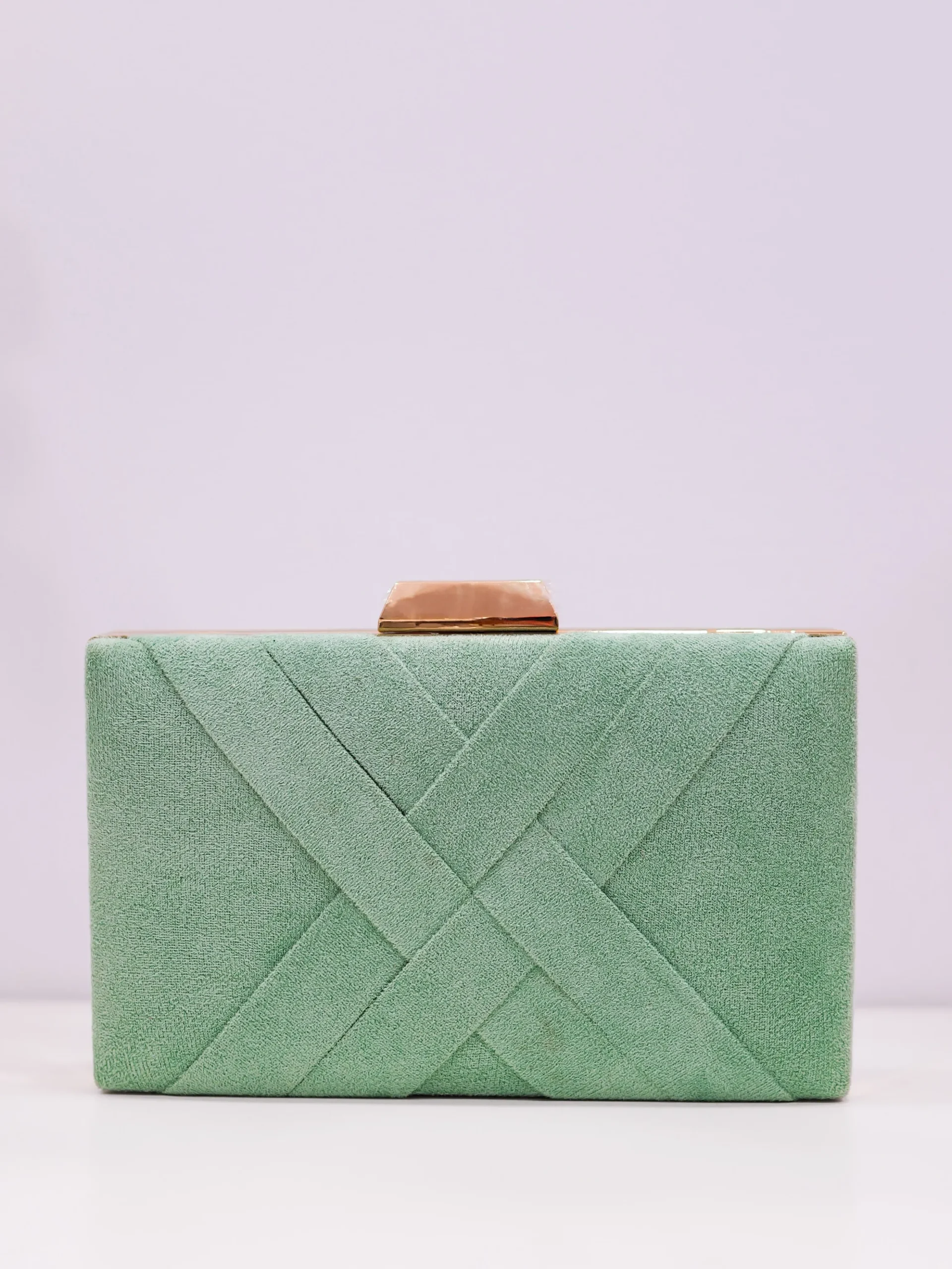 Clutch trenzado menta