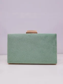 Clutch trenzado menta