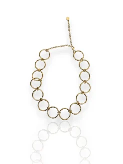Collar choker aros dorados