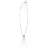 Collar fino plateado sol brillante
